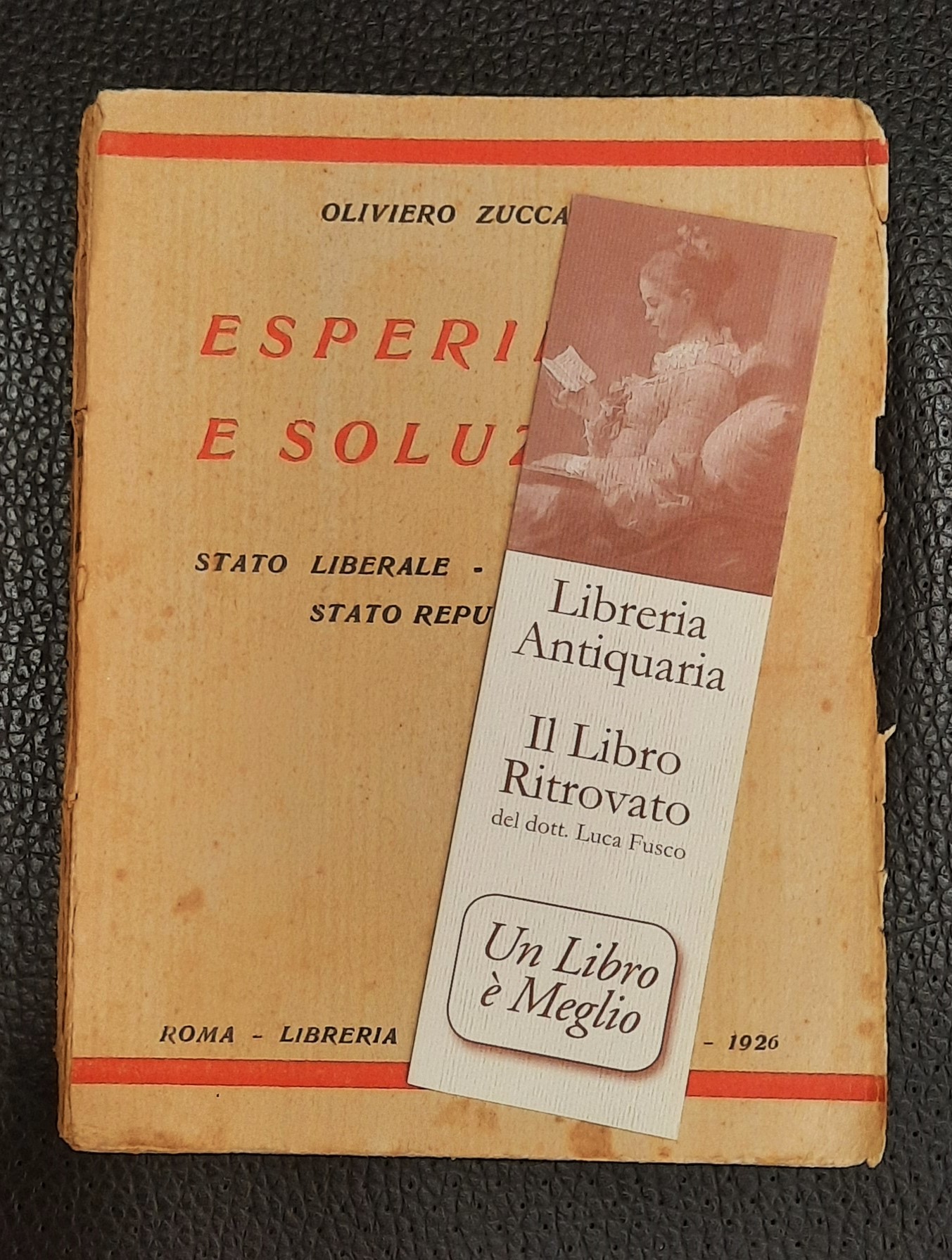 Esperienze e soluzioni. Stato liberale - Stato fascista - Stato …