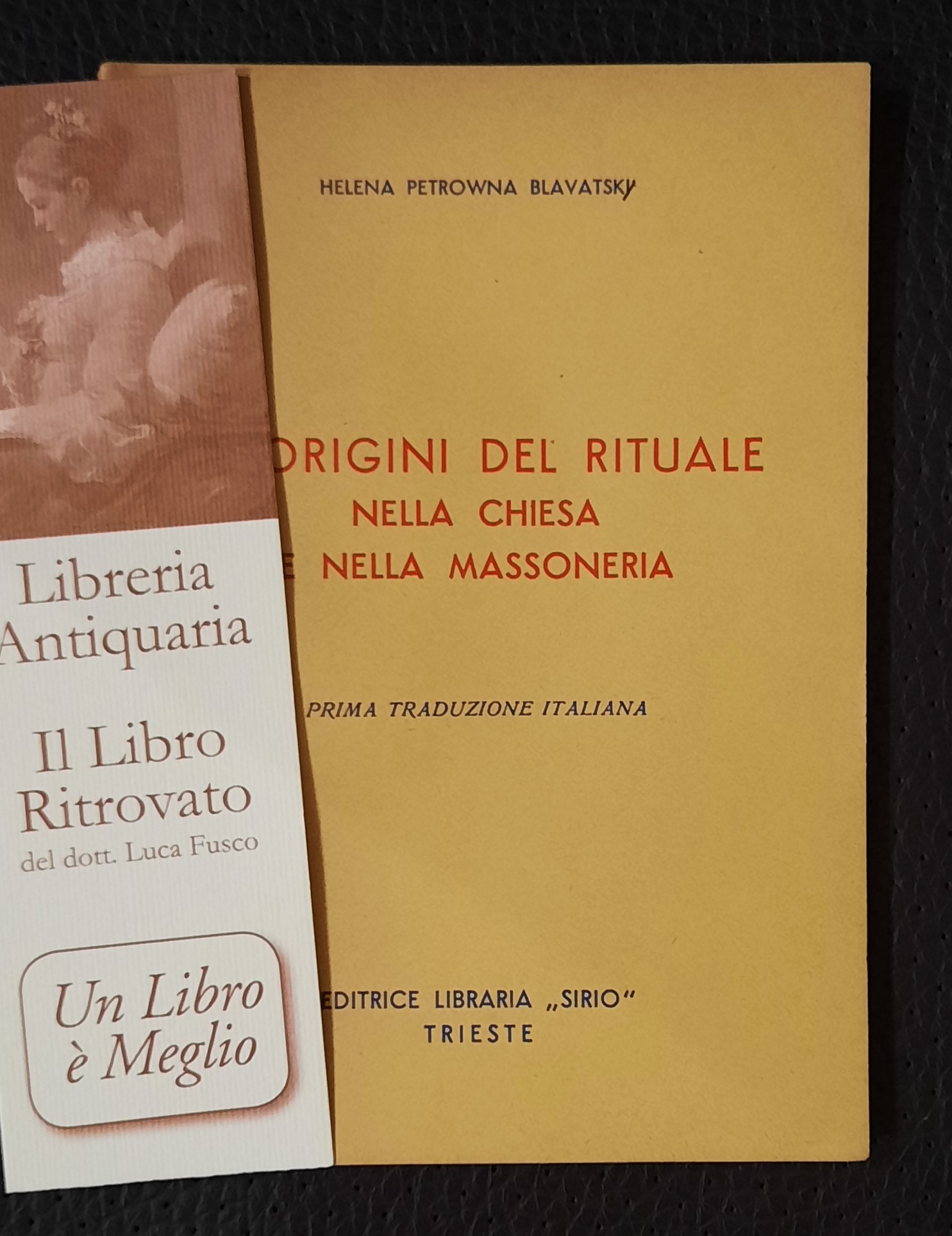 Le origini del Rituale nella Chiesa e nella Massoneria.