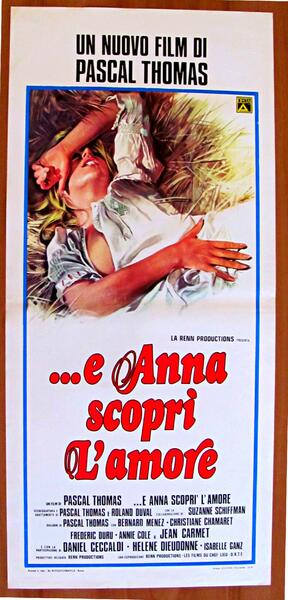 Locandina Originale E ANNA SCOPRI' L'AMORE di Pascal THOMAS, I …