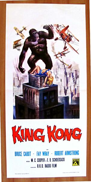 Locandina Originale KING KONG con CAROT, WRAY, ARMSTRONG - FANTASCIENZA, …