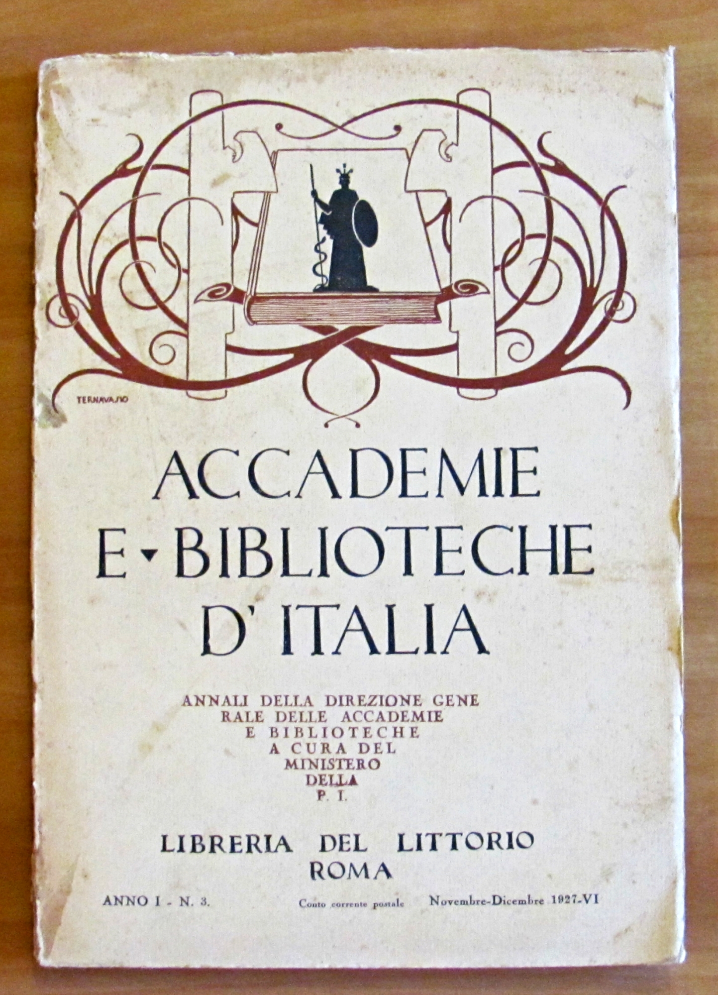 ACCADEMIE E BIBLIOTECHE D'ITALIA - ANNO I N.3 - Annali …