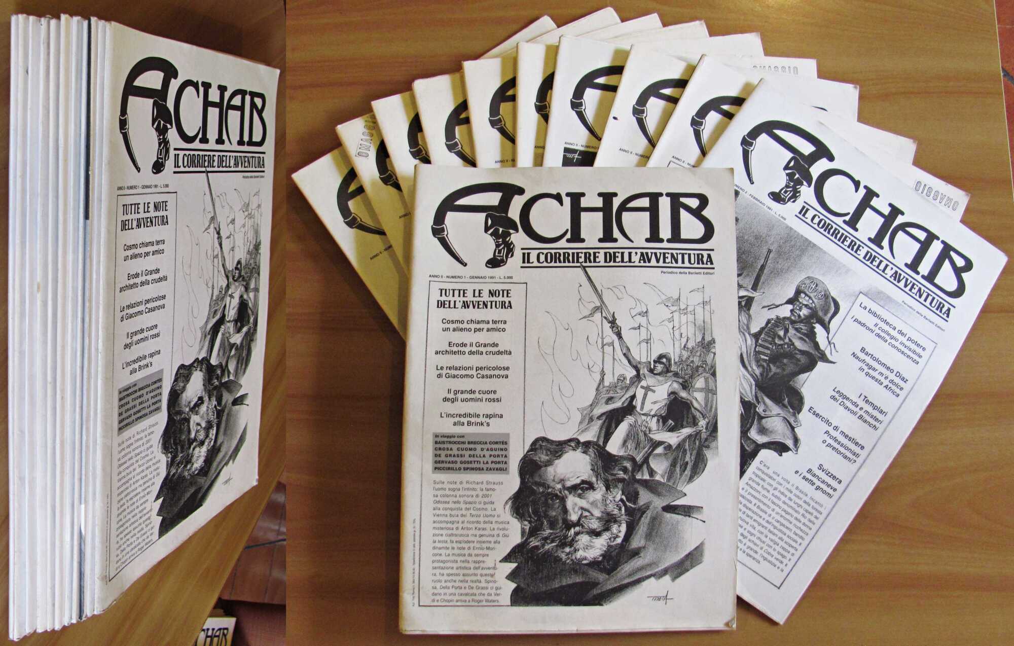 ACHAB Il corriere dell'avventura N.1/12 Annata completa 1991