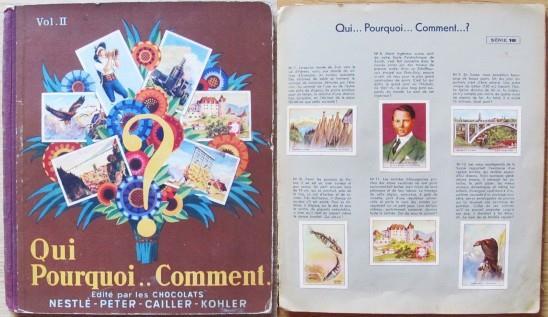 Album Completo Qui Pourquoi.. Comment. Ed Chocolats Nestle, 1941. 144 …