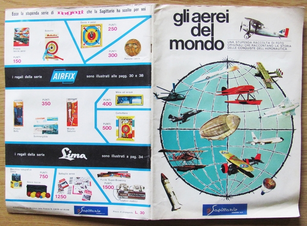 ALBUM FIGURINE - GLI AEREI DEL MONDO - Ed. SAGITTARIO, …