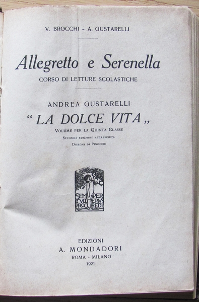 ALLEGRETTO E SERENELLA Corso di letture scolastiche - LA DOLCE …
