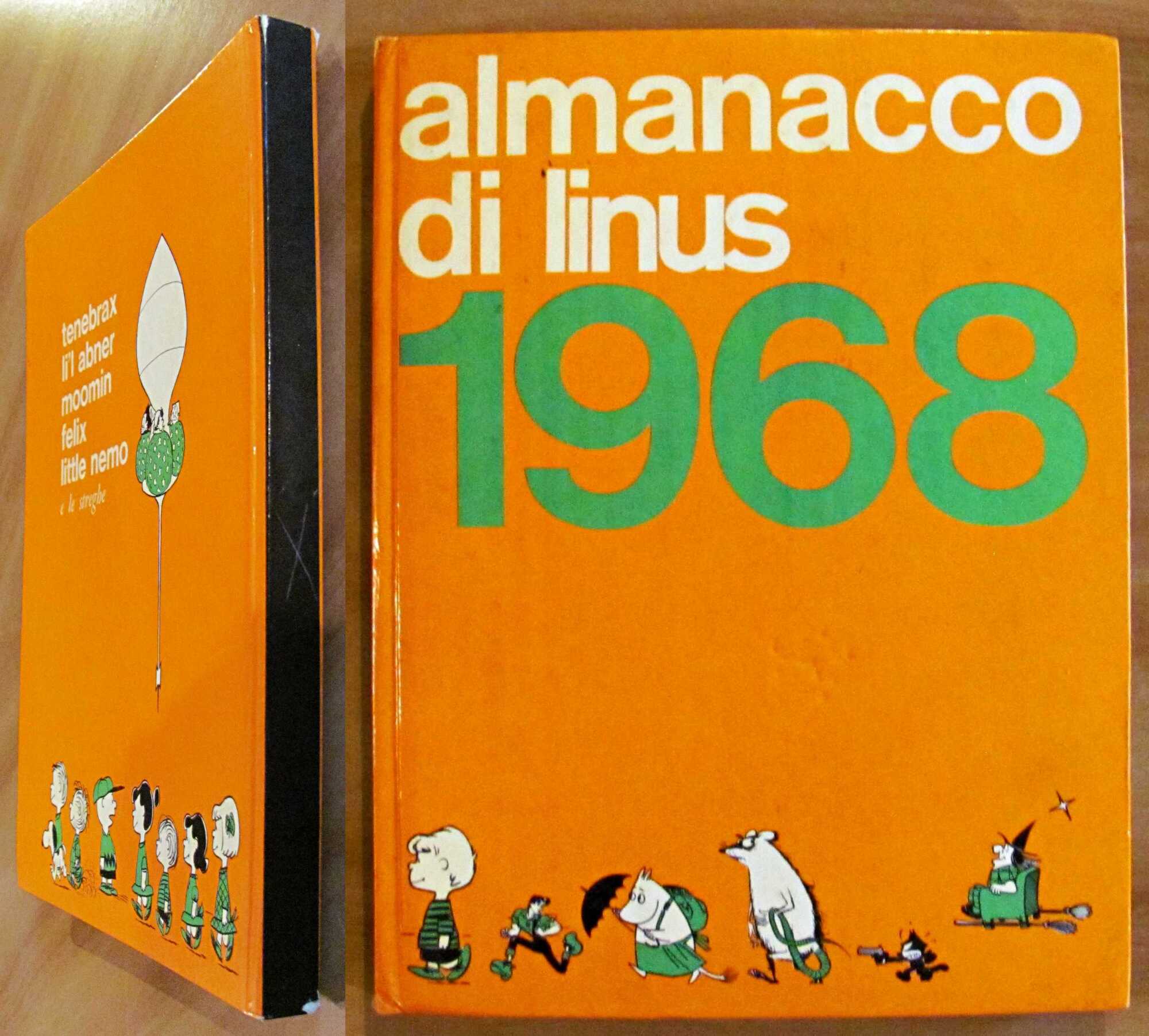 ALMANACCO DI LINUS 1968 - Snoopy, Felix, Moomin...