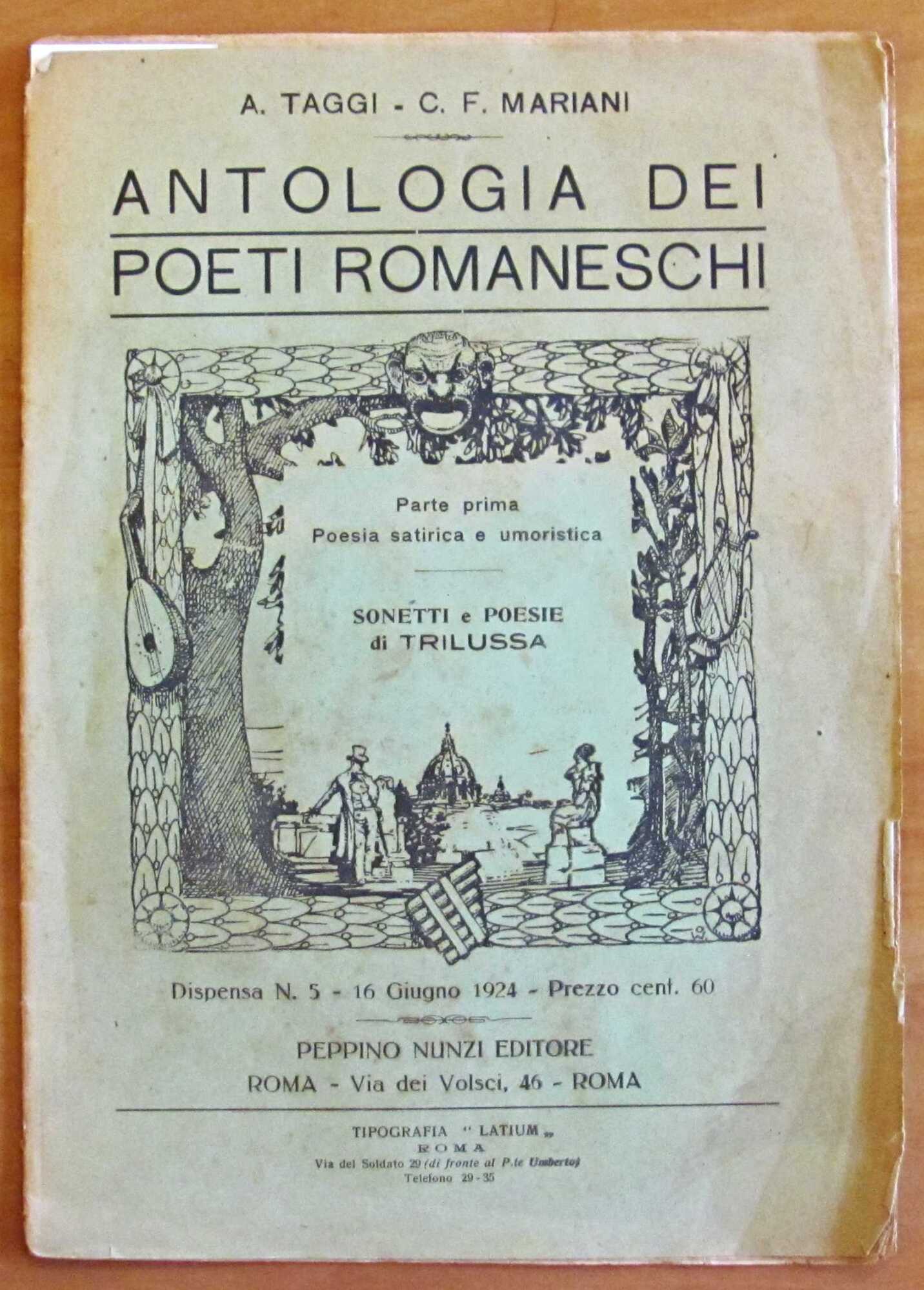 ANTOLOGIA DEI POETI ROMANESCHI - Sonetti e Poesie di Trilussa, …