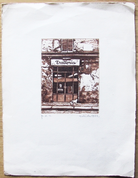 ANTONIO SALIOLA Lotto Misto di 2 LITOGRAFIE ORIGINALI e 3 …