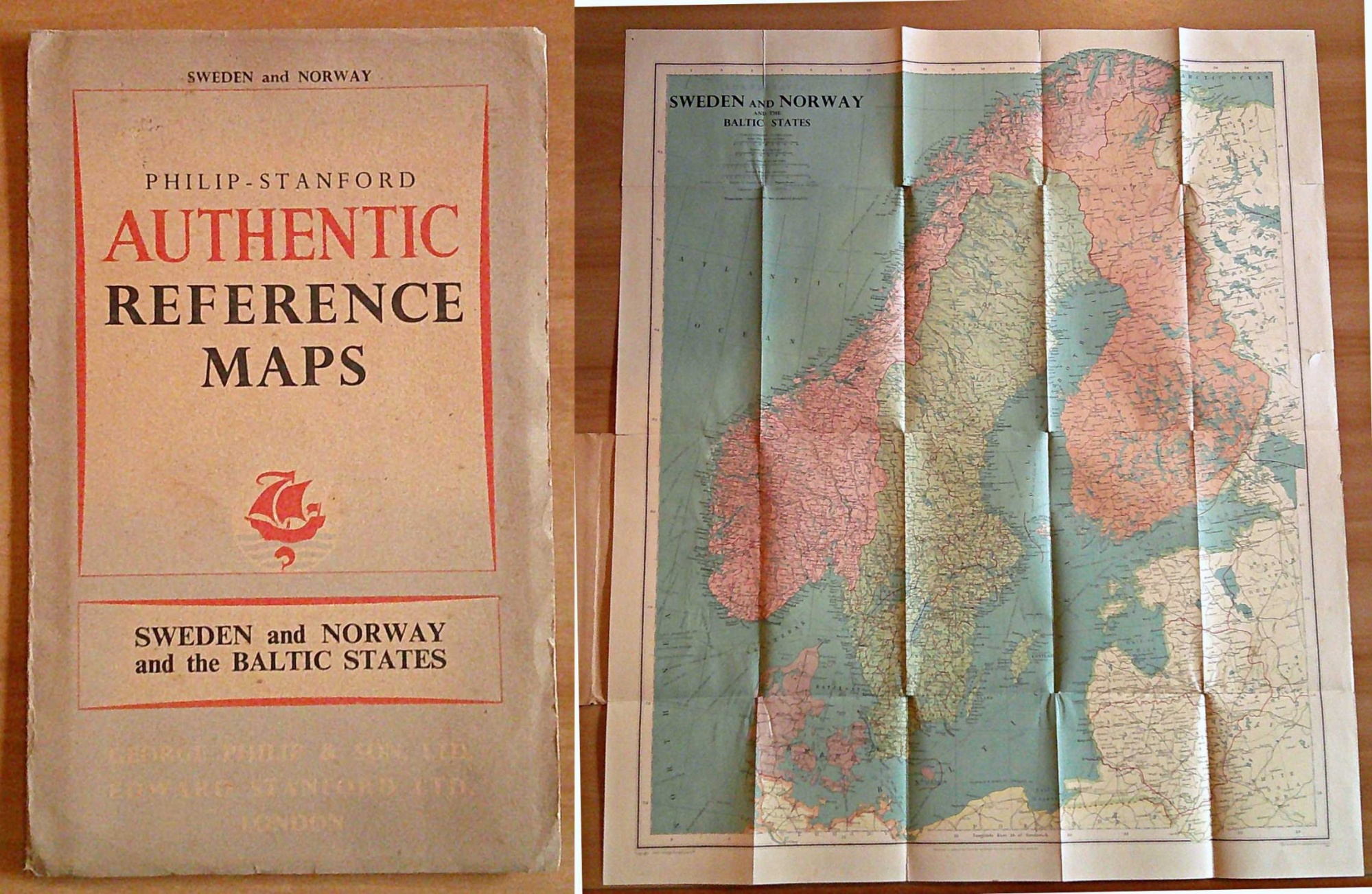 Authentic Reference Maps - SWEDWN, NORWAY and the Baltic States, …