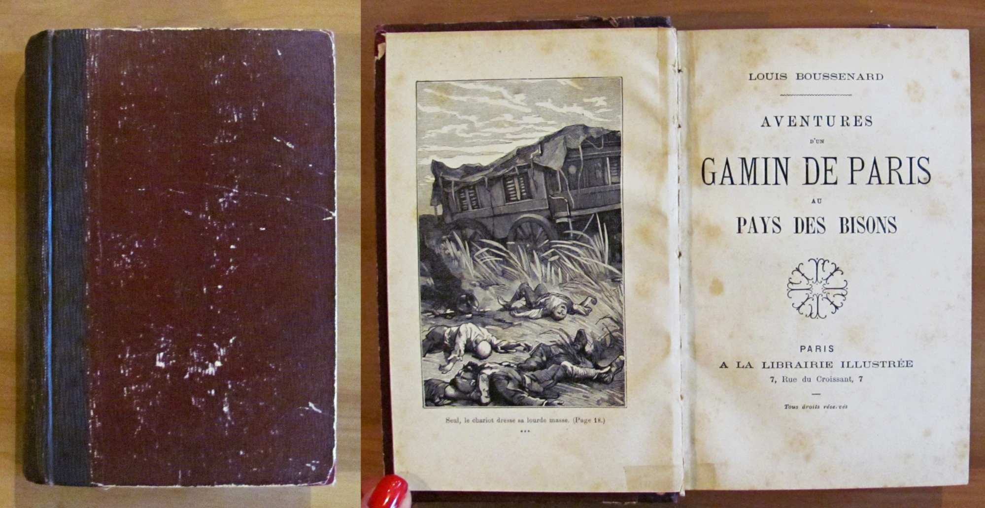 AVENTURES D'UN GAMIN DE PARIS AU PAYS DES BISONS