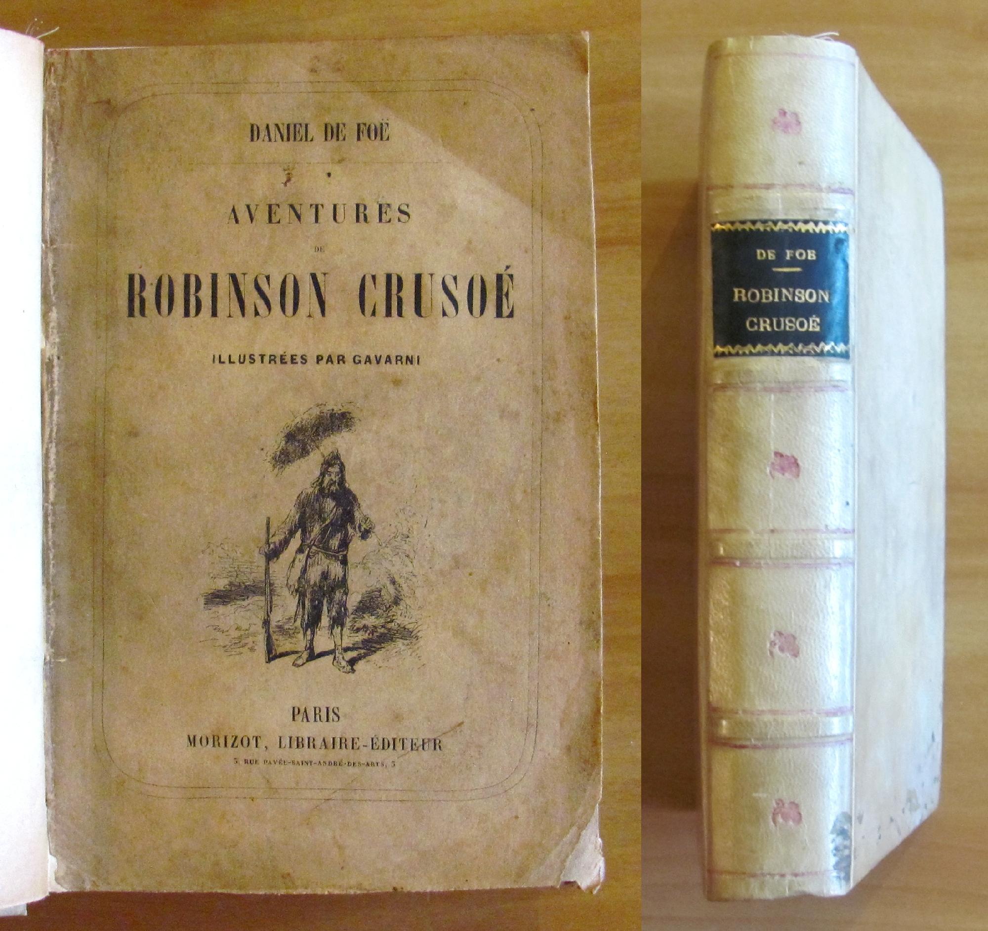 AVENTURES de ROBINSON CRUSOE - 1862 ill. GAVARNI