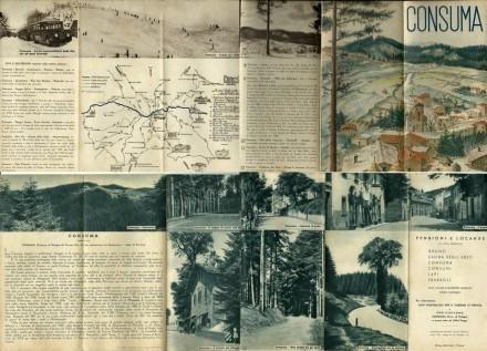 Brochure Consuma (Firenze). Pubblicitaria Pieghevole Con Belle Foto E Itinerari