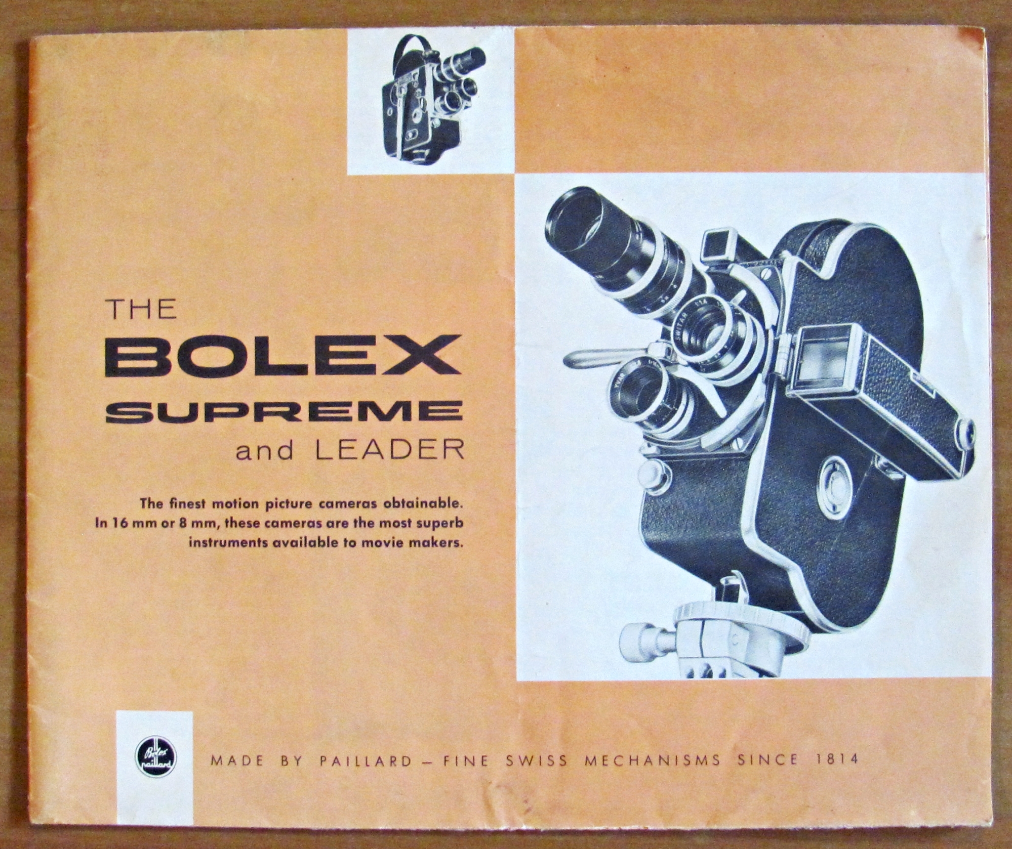 Brochure THE BOLEX SUPREME - Fotografia/Cinematografia, anni '60