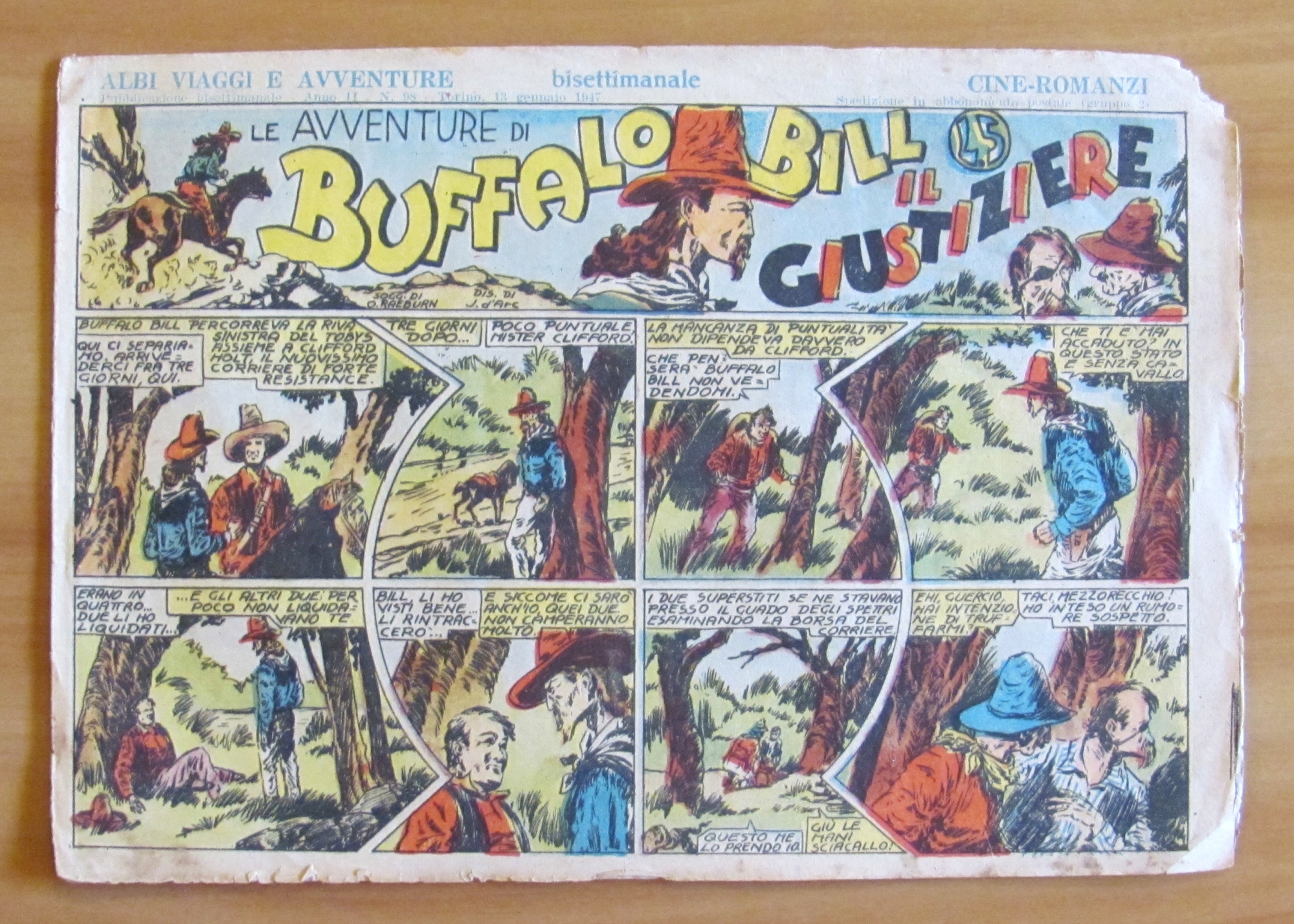 BUFFALO BILL il giustiziere - Albi Viaggi e Avventure N.98, …