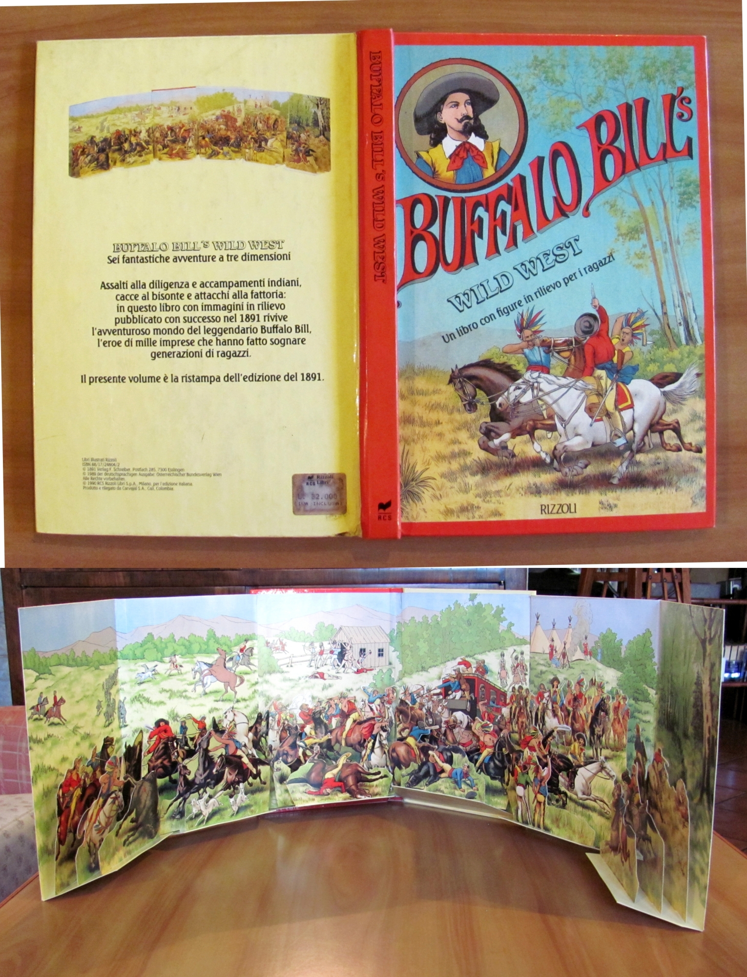 BUFFALO BILL'S WILD WEST - Libro a Rilievo - Pop-Up