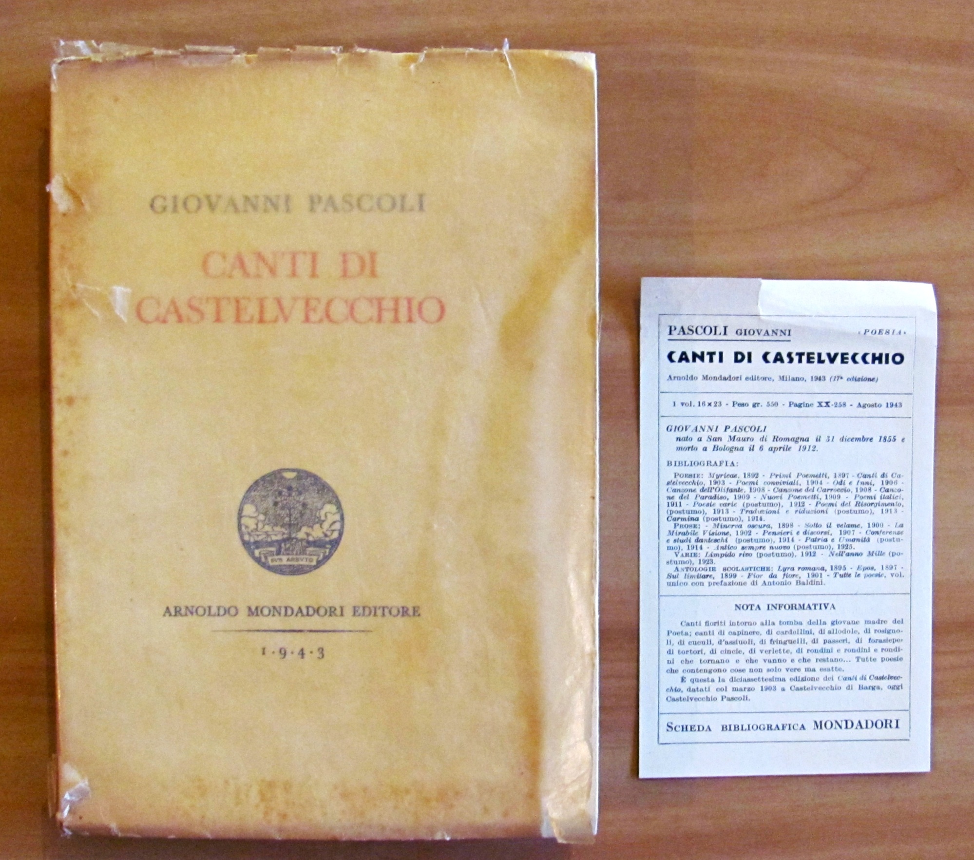 CANTI DI CASTELVECCHIO