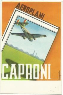 Cartolina Aeroplani Caproni 135 Bis