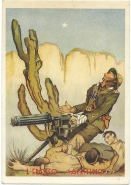 Cartolina Museo Storico Brigata Granatieri. Guerra Italo-Abissina