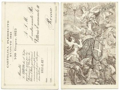 Cartolina Plebiscito-Statuto 1923