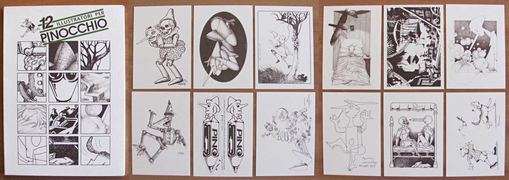 Cartoline 12 ILLUSTRATORI PER PINOCCHIO - Tiratura Limitata