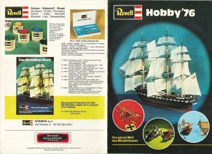 Catalogo Revell Hobby 1976. Aerei, Navi, Macchine, Moto. (Italiano. Tedesco. …