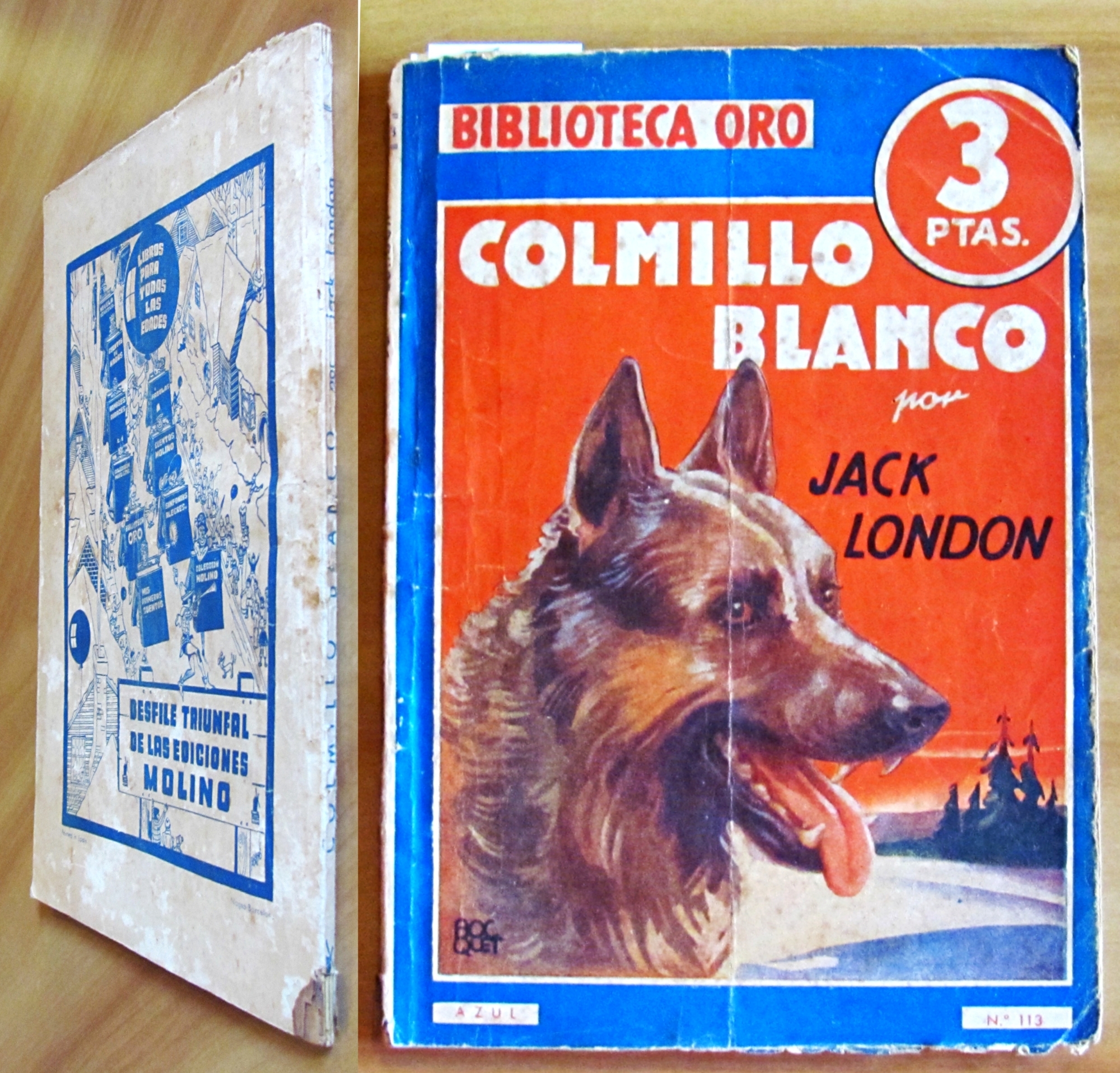 COLMILLO BLANCO - Biblioteca Oro, 1941- ill. BOCQUET