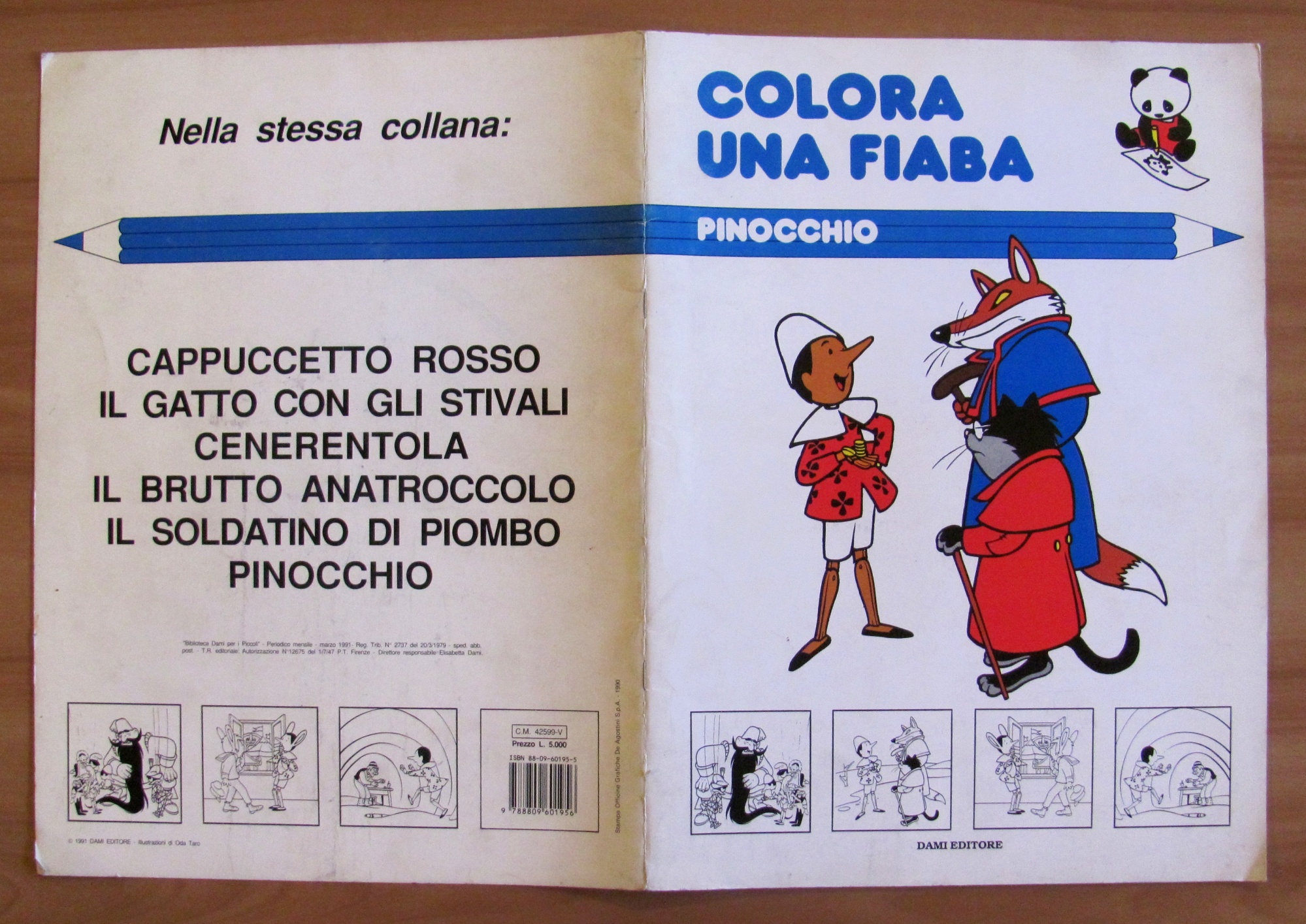 COLORA UNA FIABA - PINOCCHIO, 1991