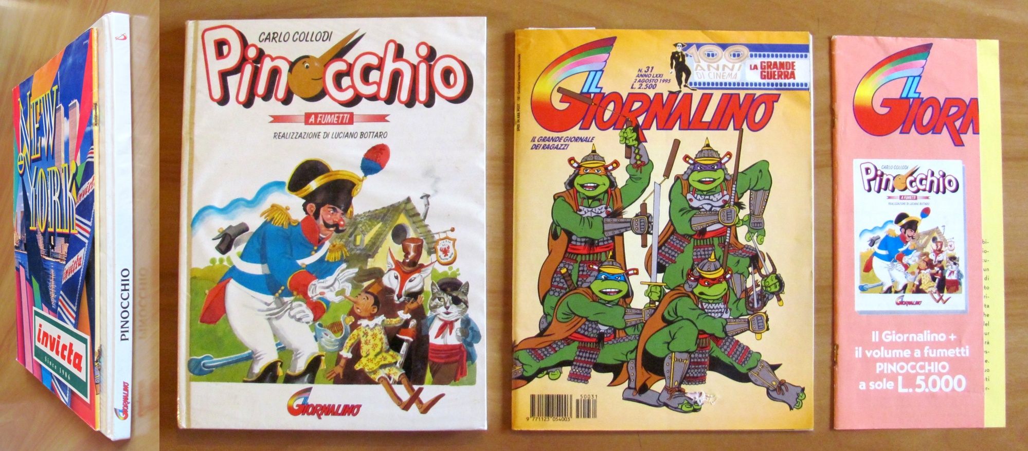 [Copia]PINOCCHIO A FUMETTI, 1995 - ill. BOTTARO + Il Giornalino …