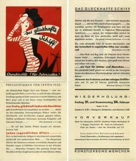 Depliant Pubblicitario Das Gluckhafte Schiff. Cherubinsale (Vier Jahreszeiten)