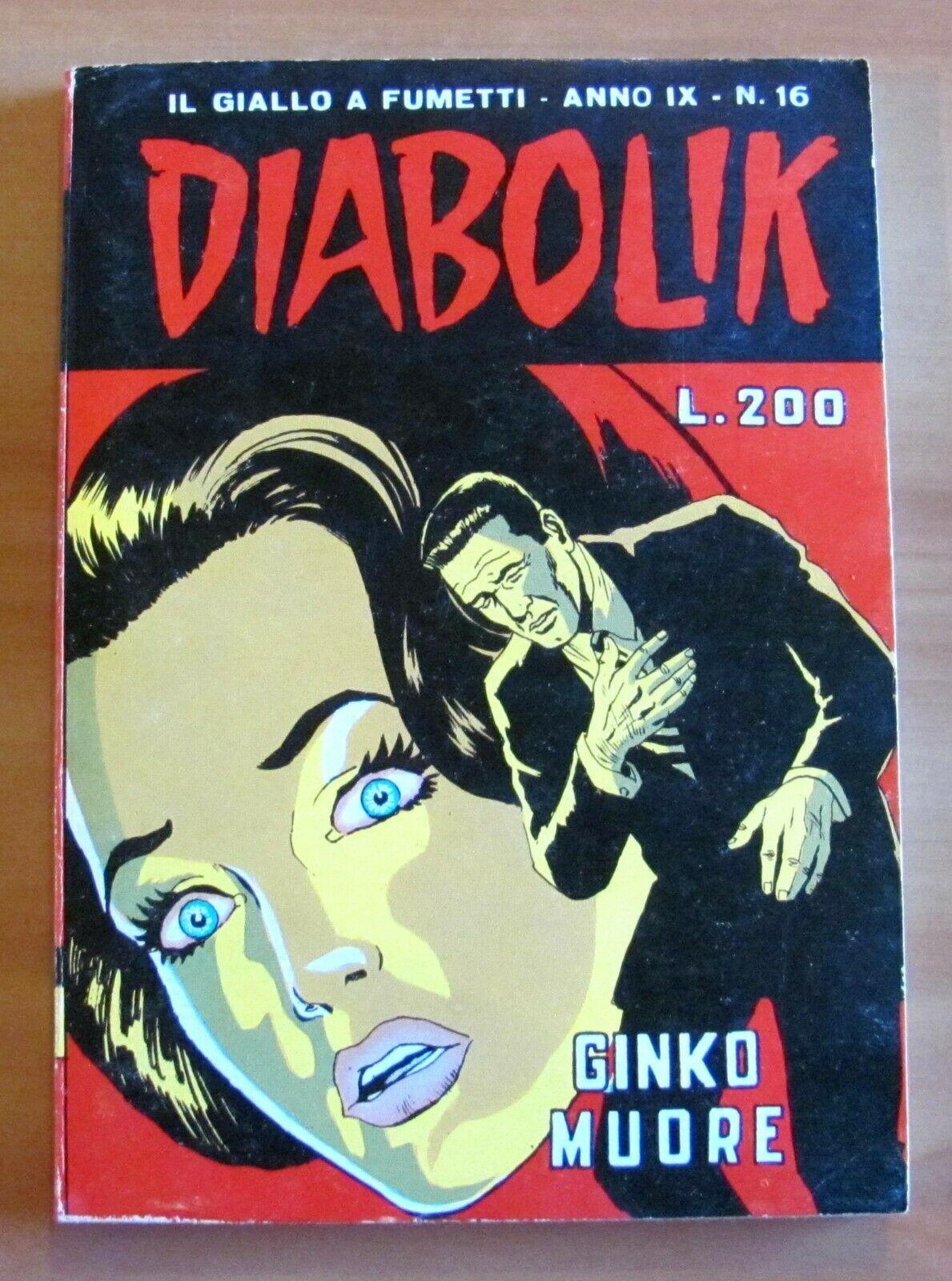 DIABOLIK Anno IX N.16 - Astorina - Agosto, 1970 GINKO …