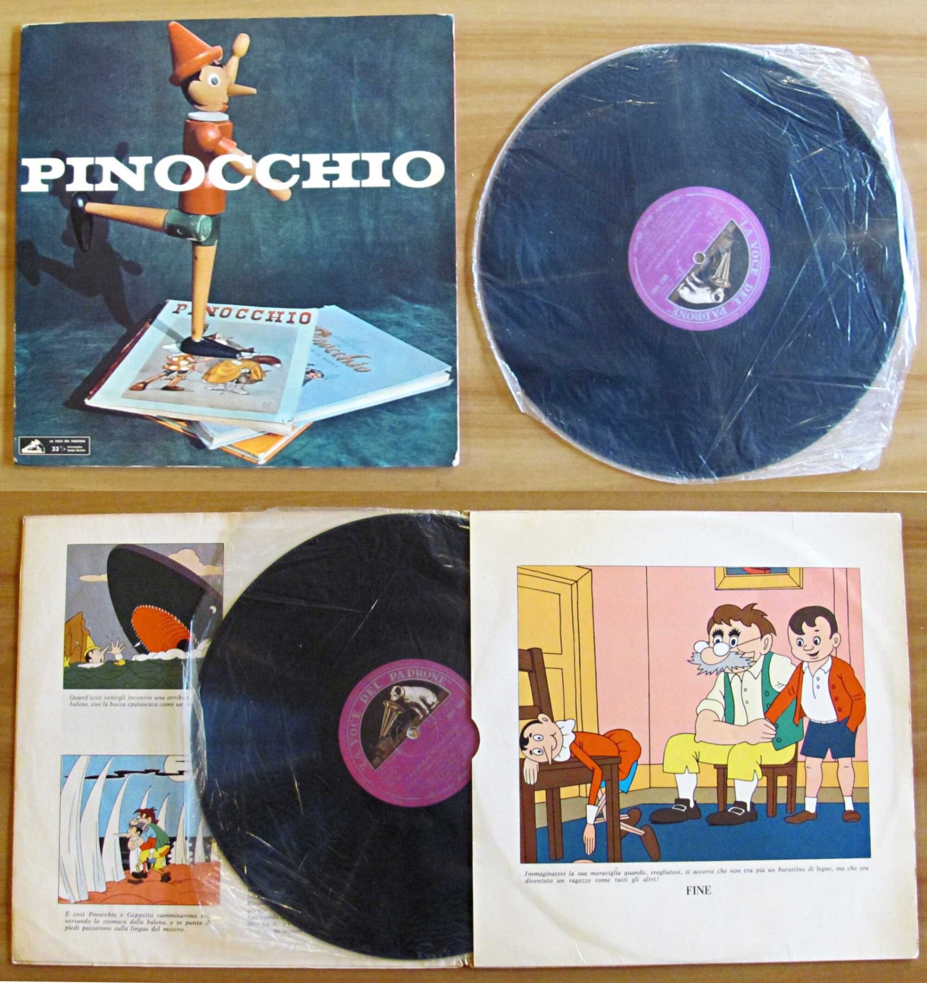 Disco 33" PINOCCHIO - La Voce del Padrone - Musiche …