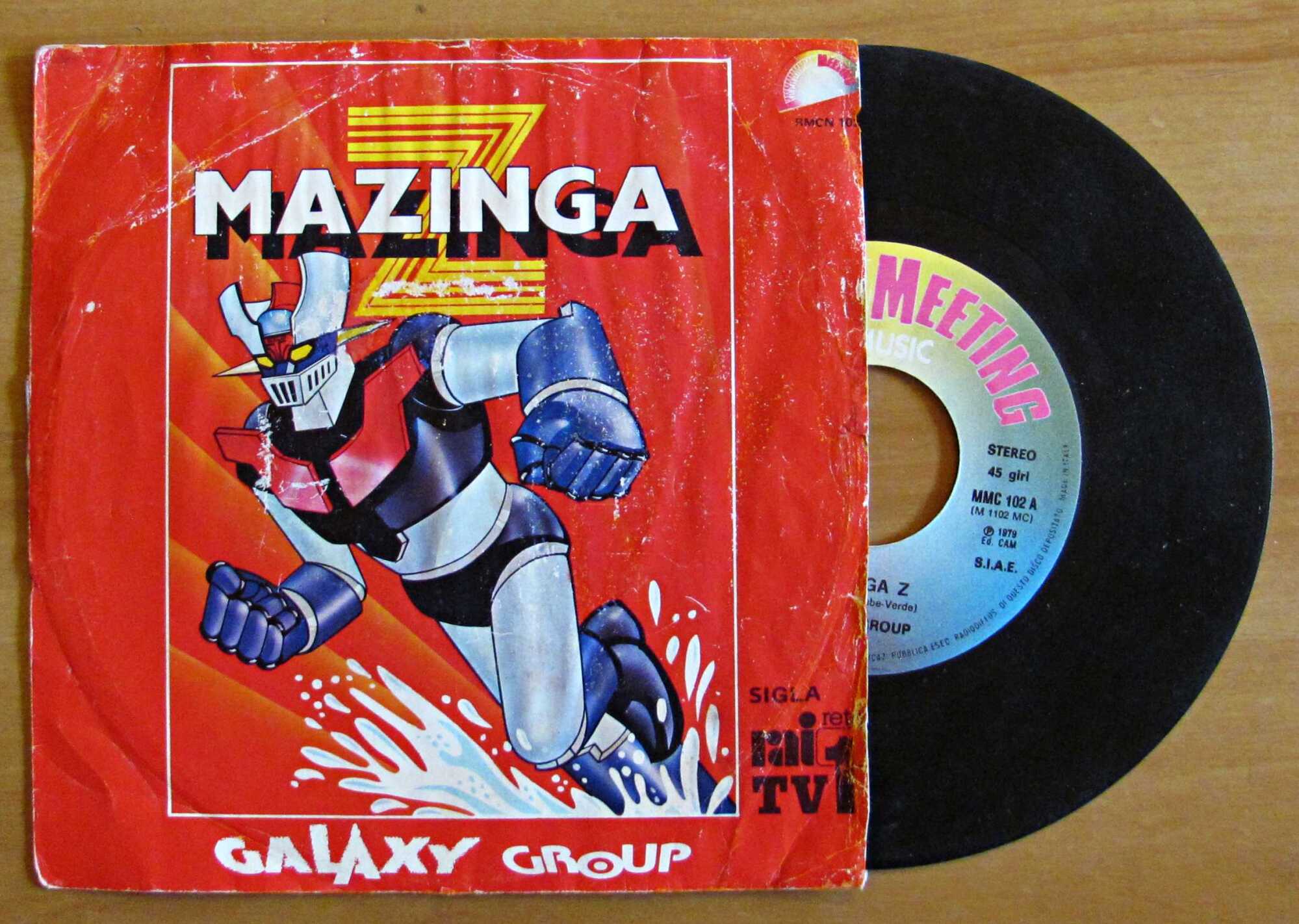 Disco 45 Giri - MAZINGA Z + FIGLI DI GIOVE …