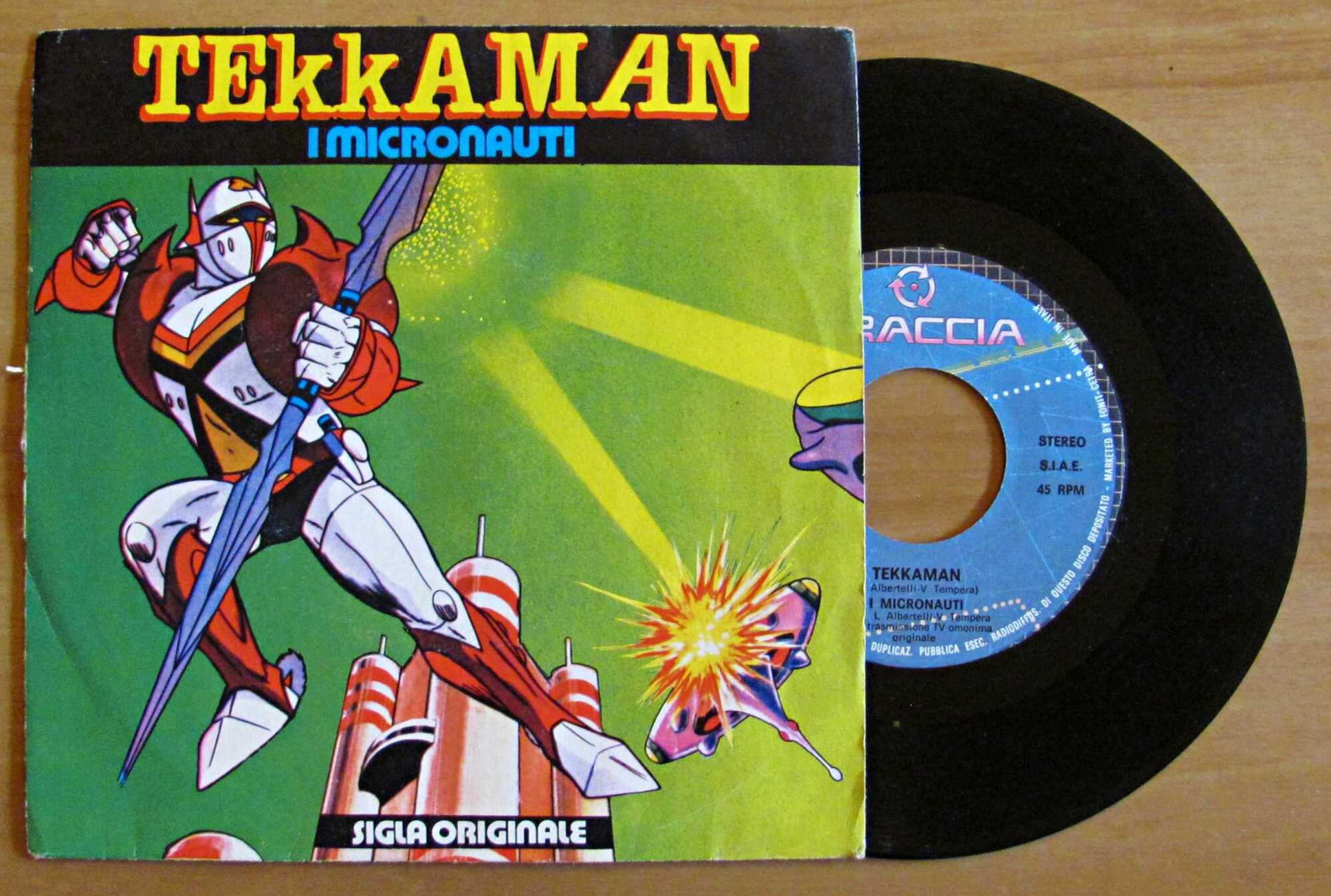Disco 45 Giri - TEKKAMAN + I MICRONAUTI - Sigla …