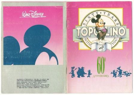 Disney. Topolino 60^ Anniversario. Album Completo Allegato Al N.1702