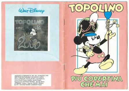 Disney. Topolino Piu' Copertina Che Mai. Album Completo Allegato Al …