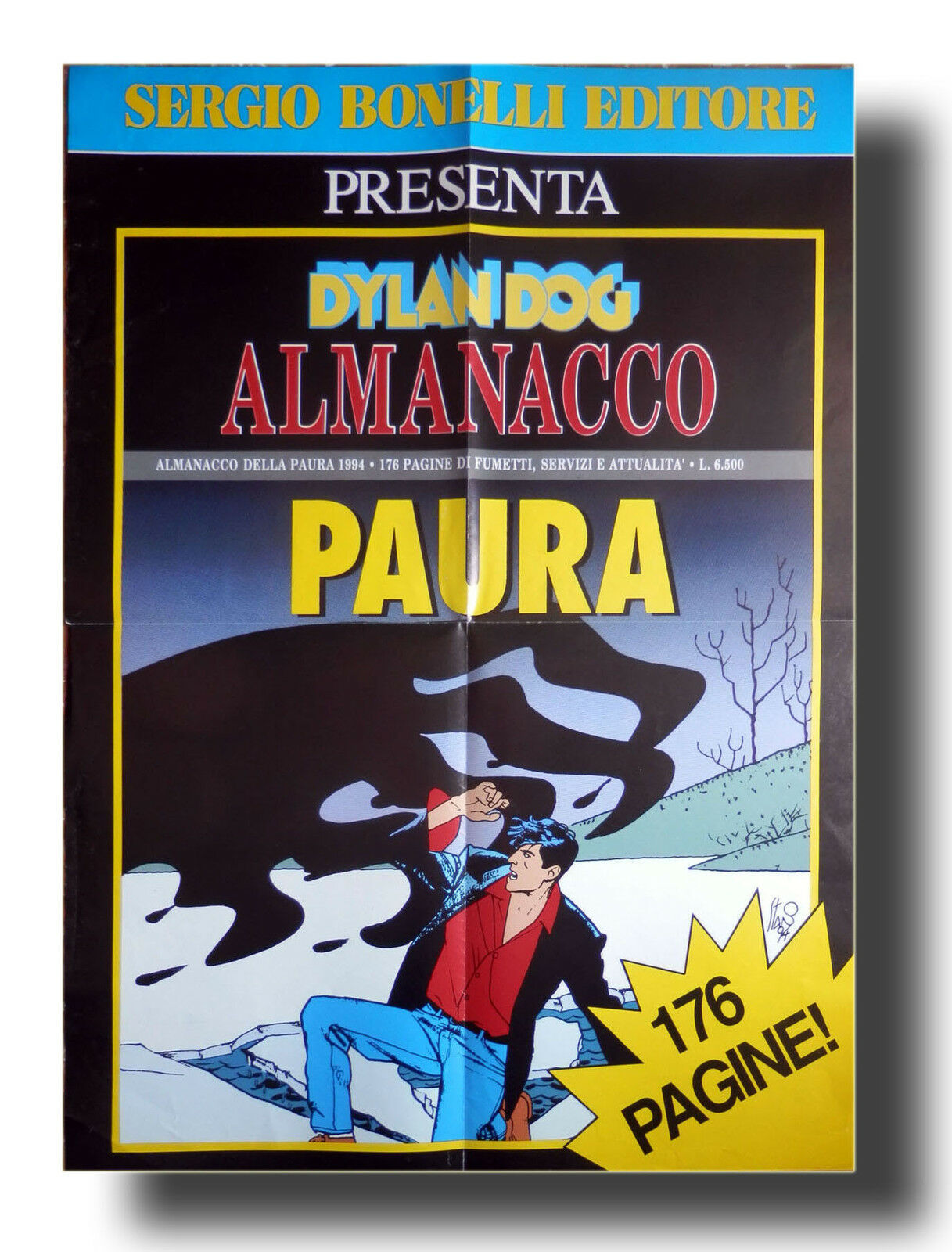 DYLAN DOG - ALMANACCO della PAURA 1994 - Locandina Pubblicitaria …