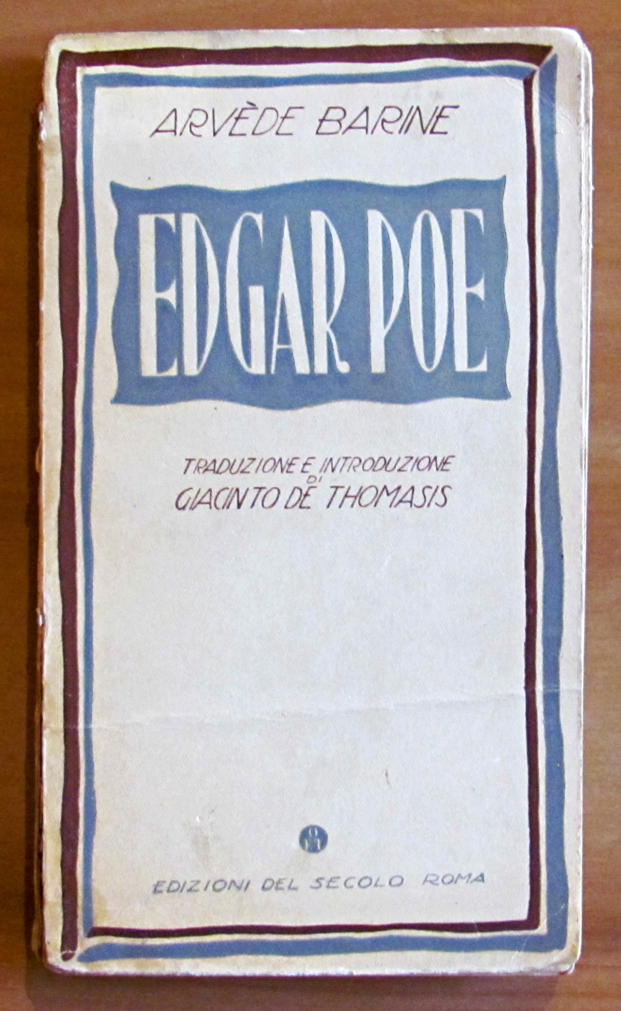 EDGAR POE - SAGGIO DI ARTE PATOLOGICA