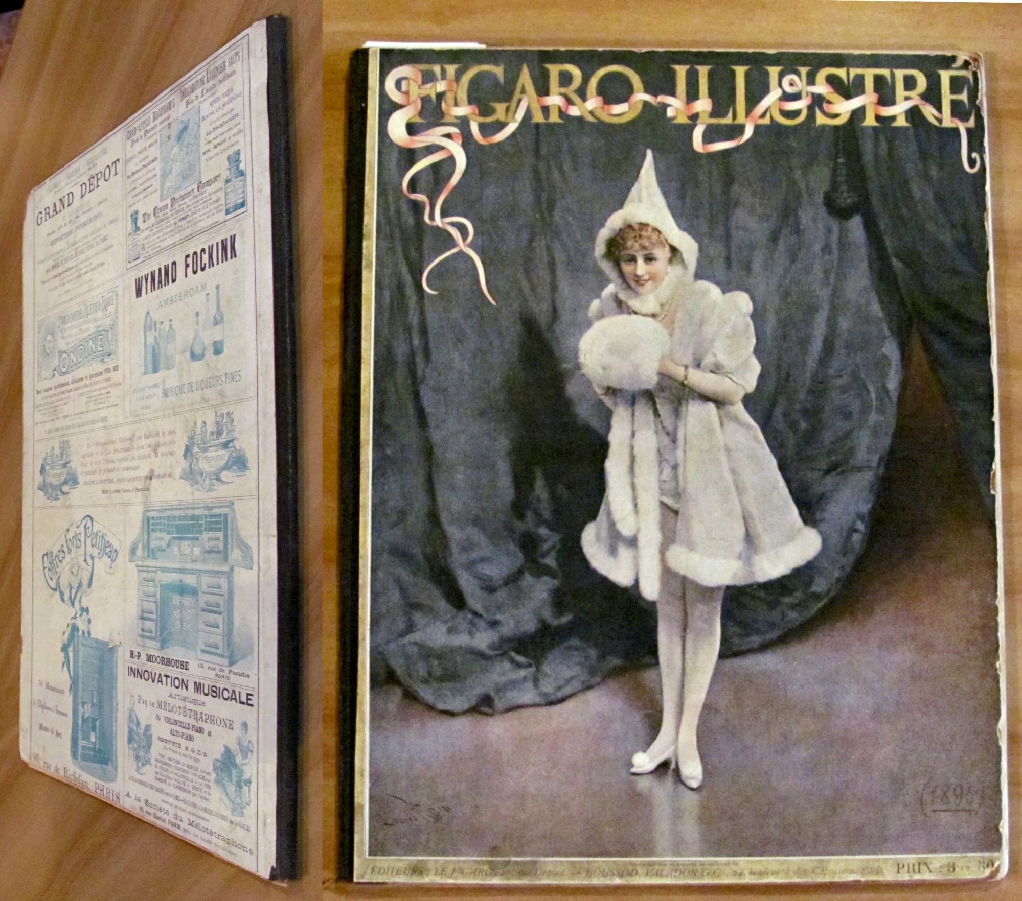 FIGARO ILLUSTRE', 1895 con Pentagrammi, Pubblicità d'epoca e Illustrazioni