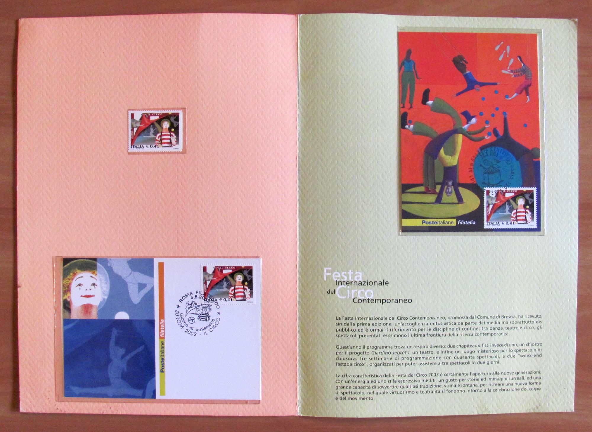 FOLDER COMPLETO - FESTA INTERNAZIONALE DEL CIRCO contemporaneo 2002 - …