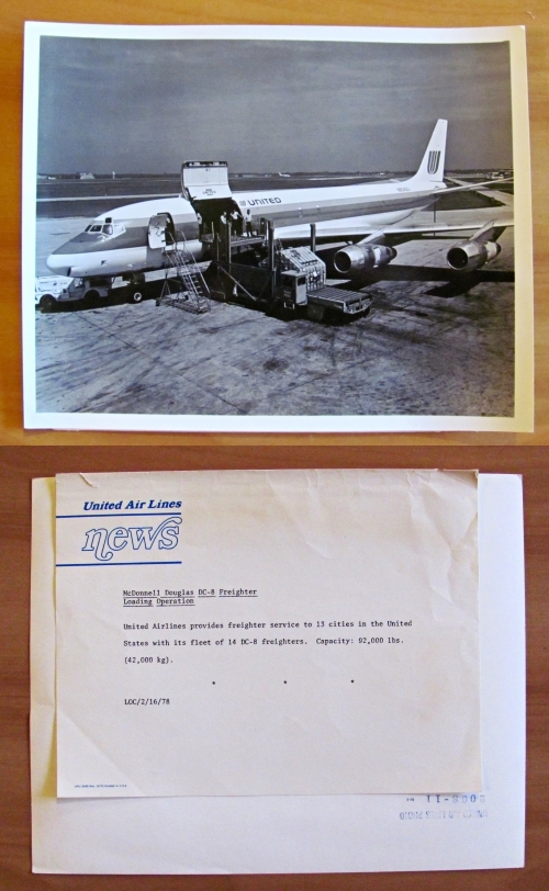 FOTO e descrizione Archivio AEREO DC-8 FREIGHTER - UNITED AIR …