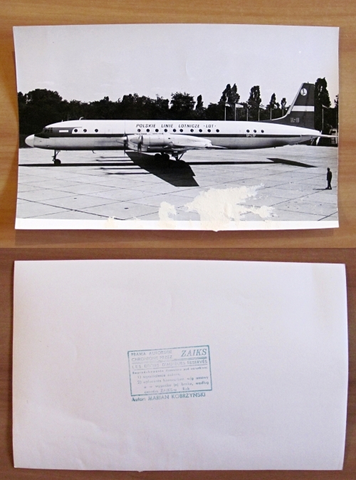 FOTO originale AEREO Compagnia di Bandiera Polacca LOT - Anni …
