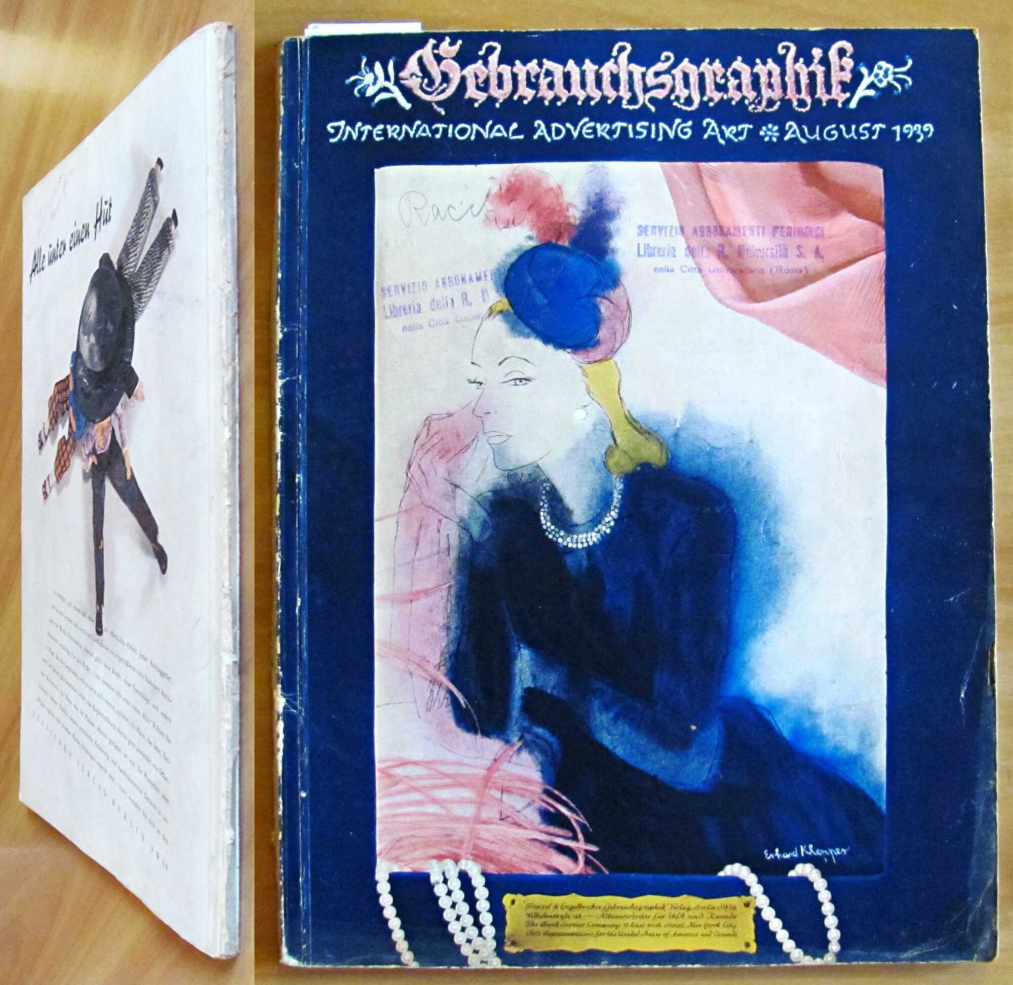 GEBRAUCHSGRAPHIK International Advertising Art N.8, August 1939