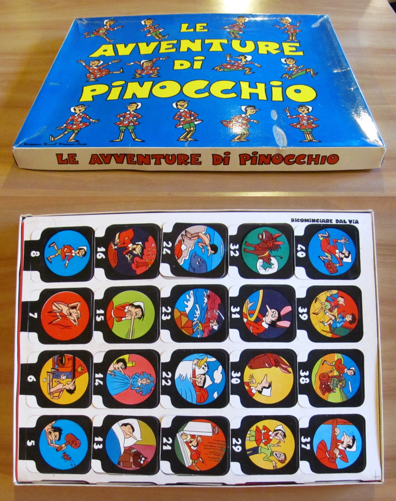 Gioco da Tavolo LE AVVENTURE DI PINOCCHIO, anni '70 - …