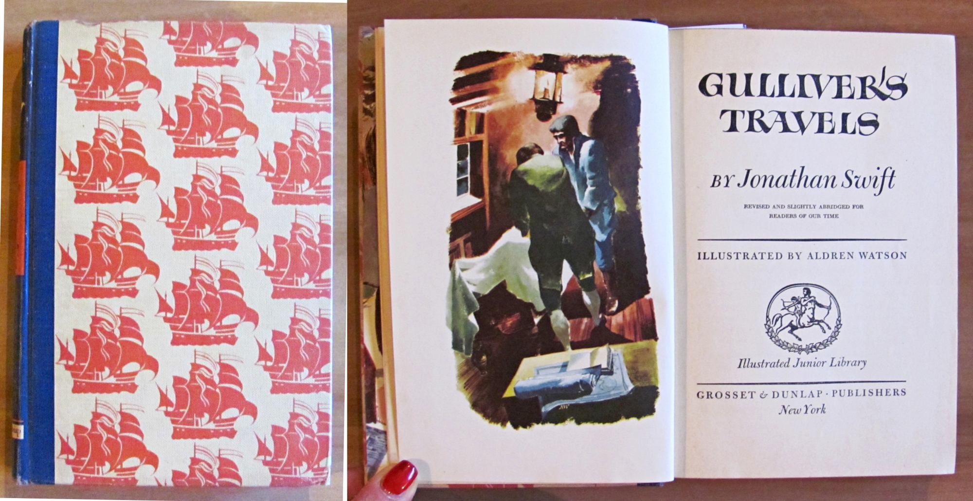 GULLIVER'S TRAVELS, 1947 - ill. A. WATSON