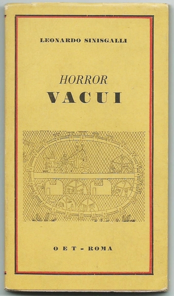 HORROR VACUI. COLLANA "CONFIDENZE" N.5 ROMA ED. OET 1945