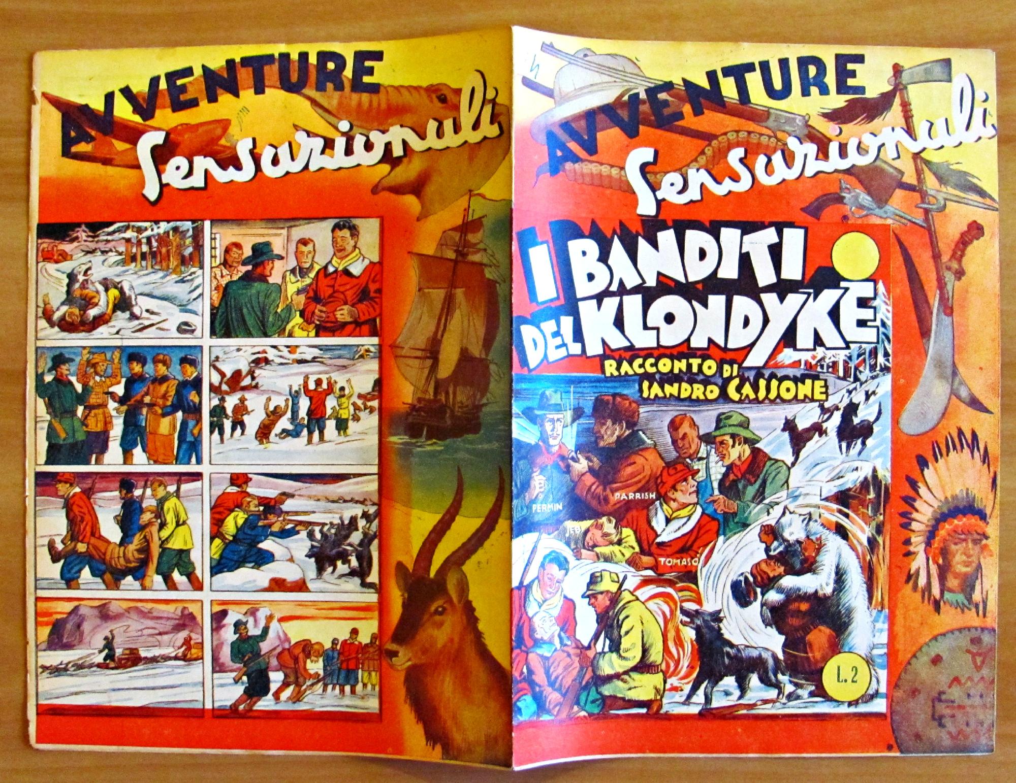 I BANDITI DEL KLONDYKE - Collana AVVENTURE SENSAZIONALI N.4