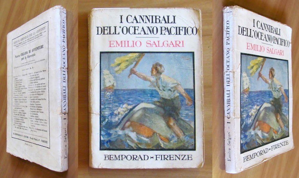 I CANNIBALI DELL'OCEANO PACIFICO - Romanzo Postumo, 1937 - ill. …