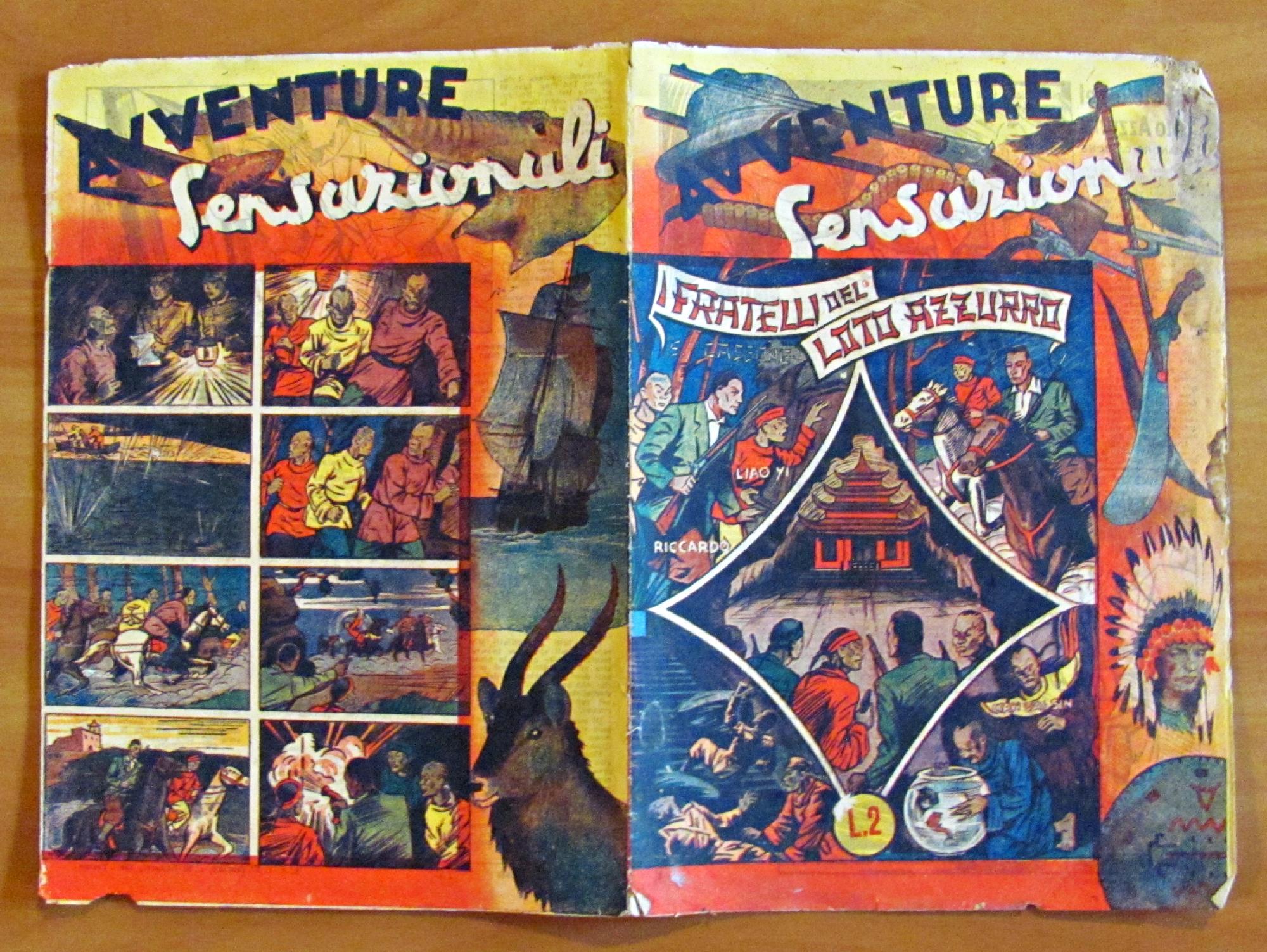 I FRATELLI DEL LOTO AZZURRO - Collana AVVENTURE SENSAZIONALI N.14