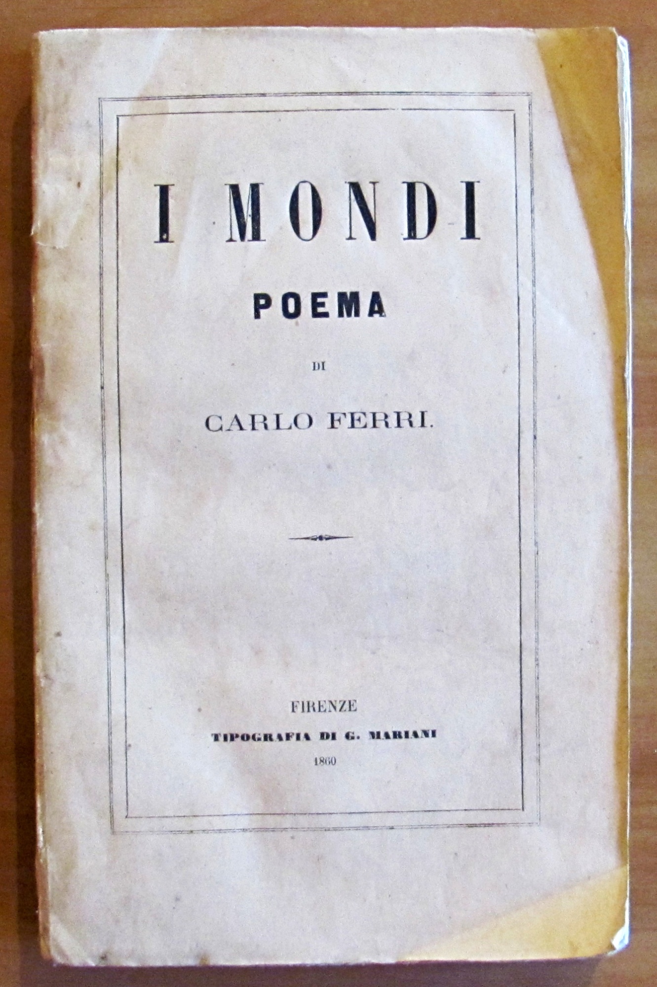 I MONDI - POEMA