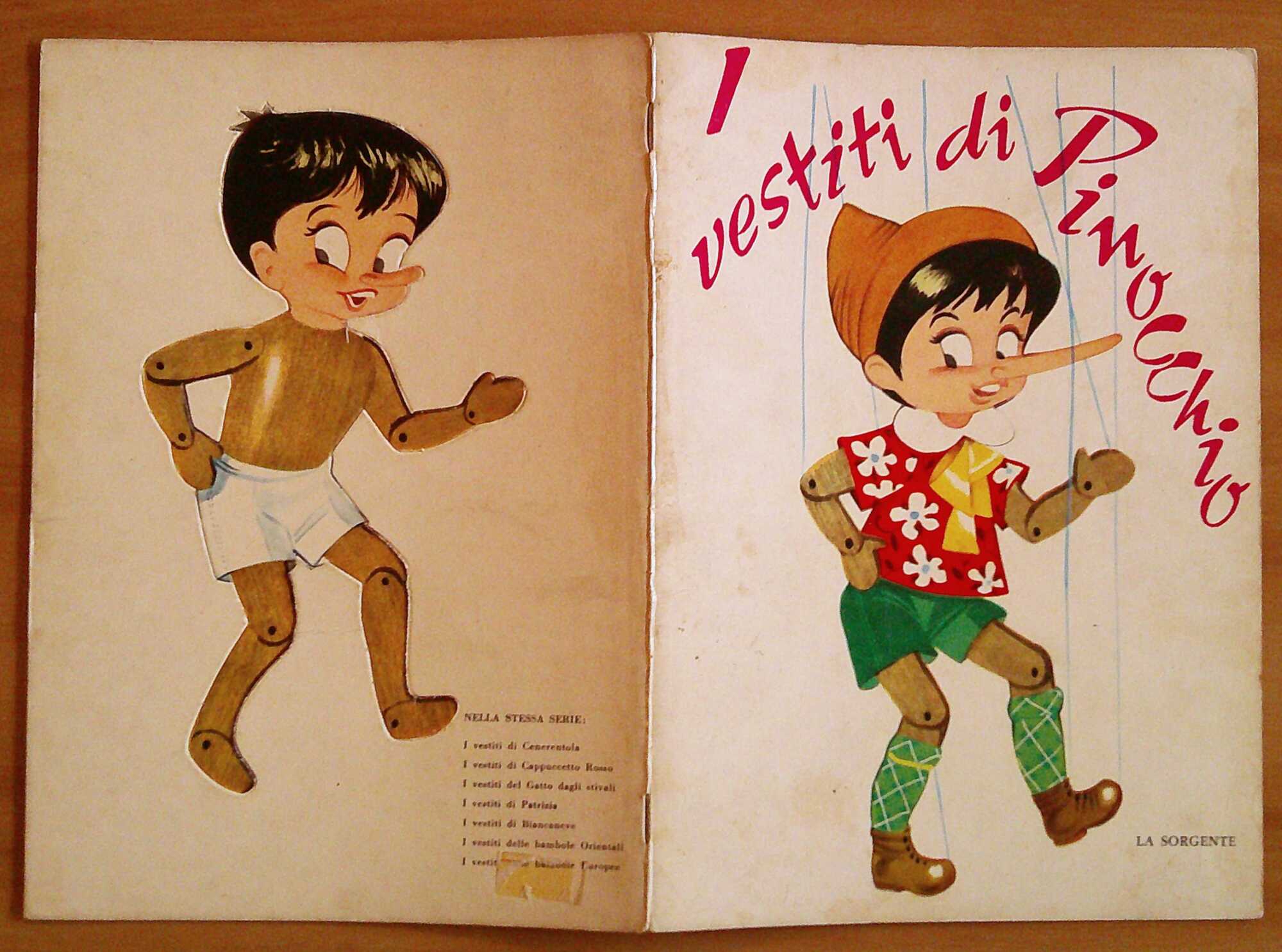 I VESTITI DI PINOCCHIO con MODELLINI DI ABITI DA RITAGLIARE